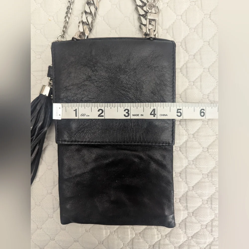 KAIA Los Angeles Leather Crossbody Pouch Phone Bag